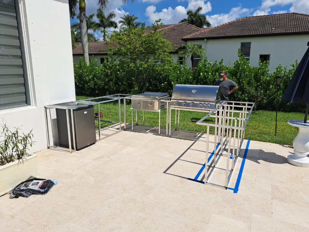 Custom aluminum kitchen frame structure 1